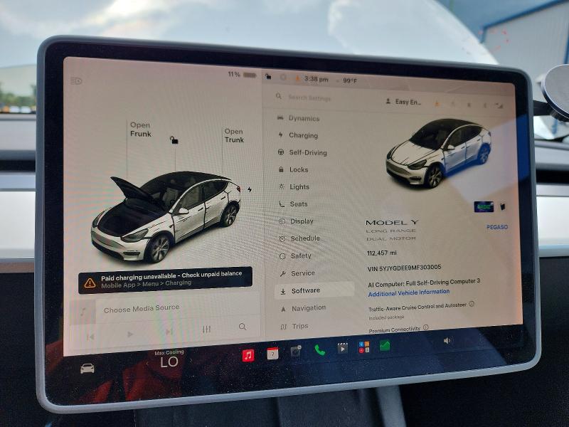 Aukcja sprzedaży 2021 Tesla Model Y, vin: 5YJYGDEE9MF303005, numer aukcji: 59742906