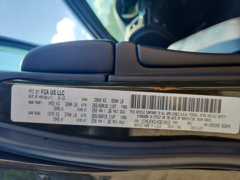 Продаж на аукціоні авто 2017 Jeep Grand Cherokee, vin: 1C4RJFAG1HC612415, номер лоту: 63508246