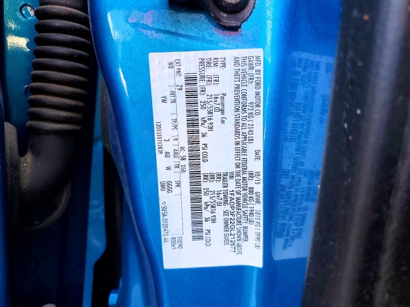 Продаж на аукціоні авто 2016 Ford Focus, vin: 1FADP3F22GL212677, номер лоту: 59616396
