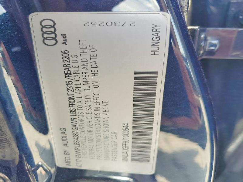 Aukcja sprzedaży 2018 Audi A3, vin: WAUAUGFF9J1009544, numer aukcji: 60453966