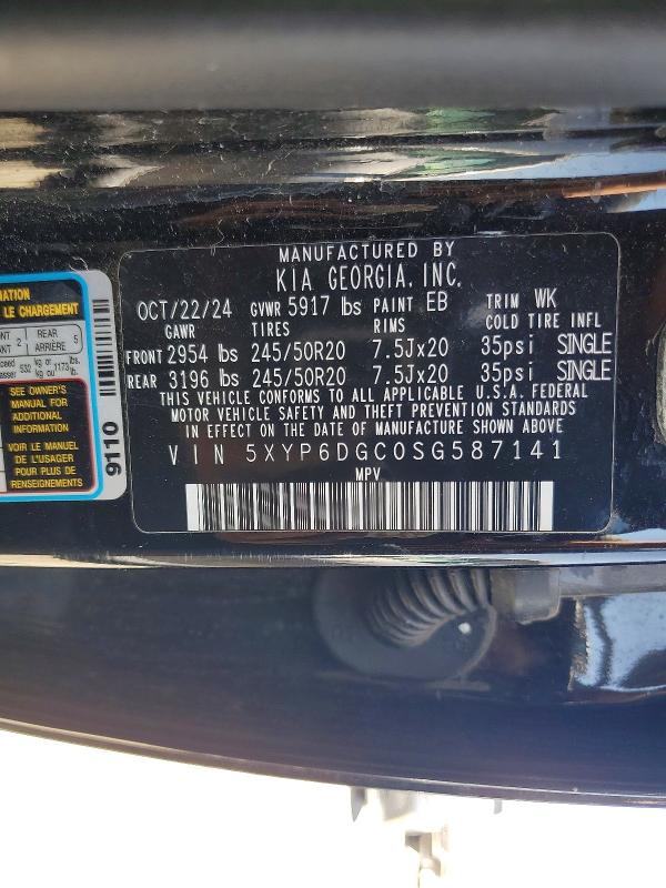 Продажа на аукционе авто 2025 Kia Telluride, vin: 5XYP6DGC0SG587141, номер лота: 61381586