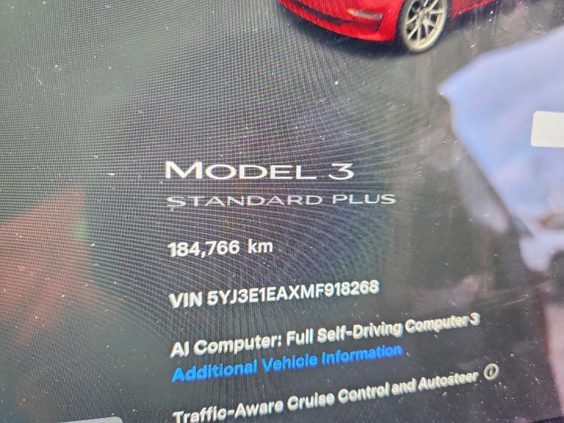 Продажа на аукционе авто 2021 Tesla Model 3, vin: 5YJ3E1EAXMF918268, номер лота: 60030836