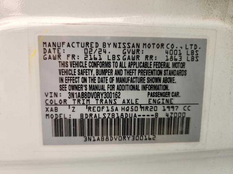60022946 :رقم المزاد ، 3N1AB8DV0RY300162 vin ، 2024 Nissan Sentra مزاد بيع