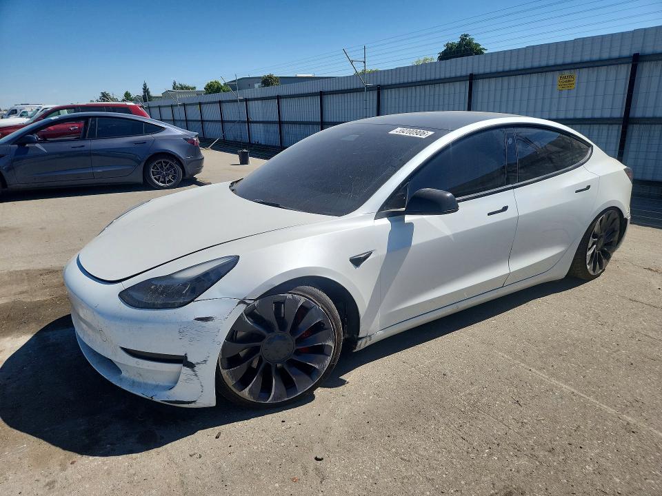 Продажа на аукционе авто 2022 Tesla Model 3, vin: 5YJ3E1EC6NF143633, номер лота: 59200906