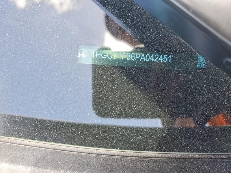 Продаж на аукціоні авто 2023 Honda Accord, vin: 1HGCY1F36PA042451, номер лоту: 61820636