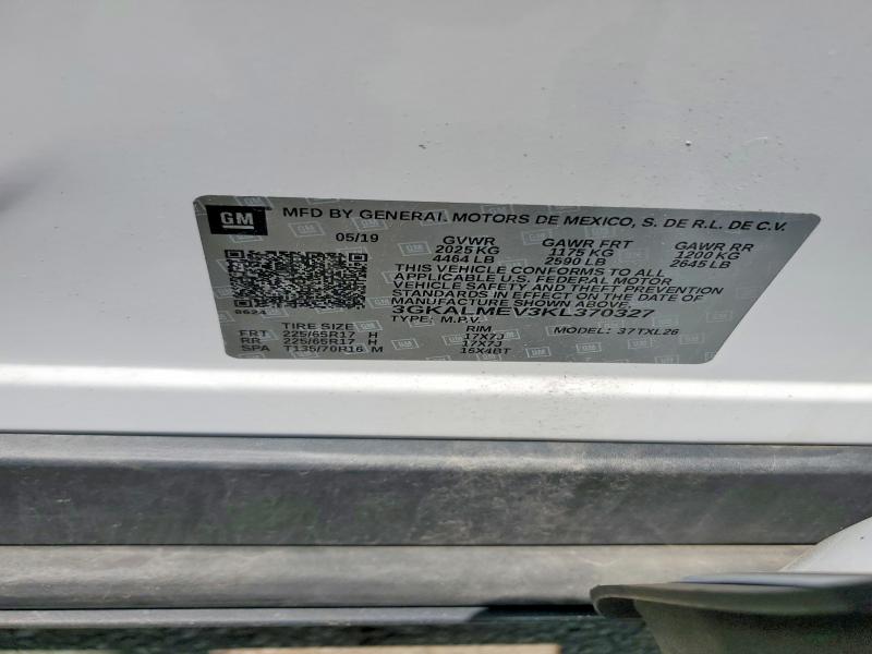 2019 Gmc Terrain მანქანა იყიდება აუქციონზე, vin: 3GKALMEV3KL370327, აუქციონის ნომერი: 60489806