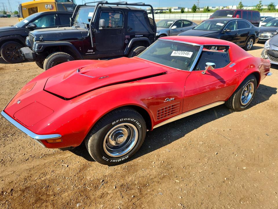 Aukcja sprzedaży 1972 Chevrolet Corvette, vin: 1Z37W2S526742, numer aukcji: 63120846