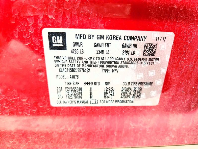 Продаж на аукціоні авто 2018 Buick Encore, vin: KL4CJ1SB2JB576462, номер лоту: 60965336