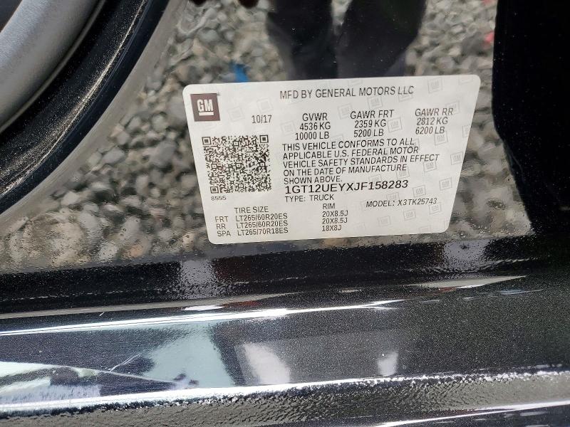 Aukcja sprzedaży 2018 Gmc Sierra, vin: 1GT12UEYXJF158283, numer aukcji: 60245666