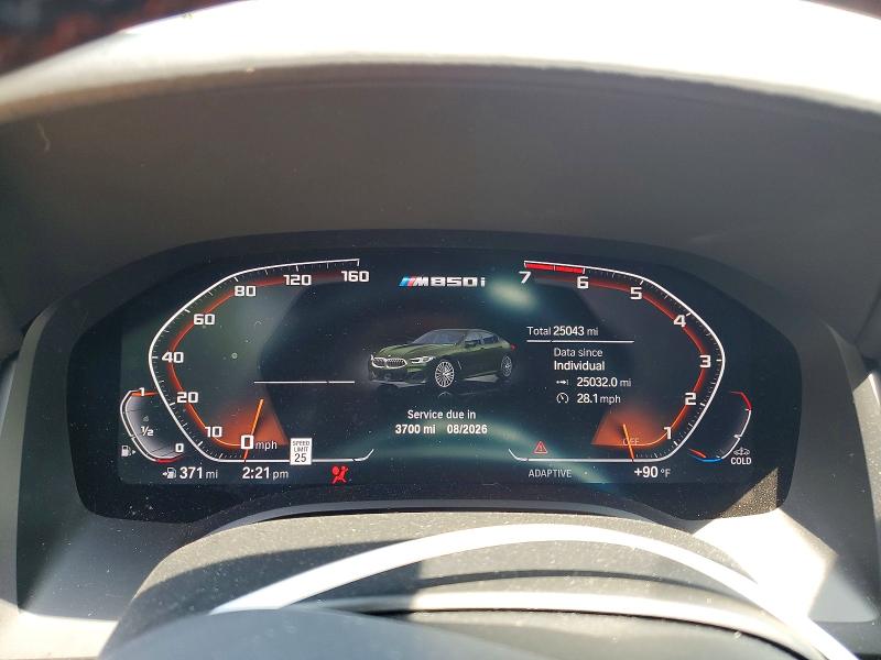 2024 Bmw M850xi მანქანა იყიდება აუქციონზე, vin: WBAGV8C08RCP29222, აუქციონის ნომერი: 62536206