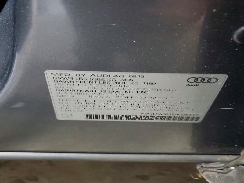 Продаж на аукціоні авто 2014 Audi Q5, vin: WA1LFAFP3EA028411, номер лоту: 63001036