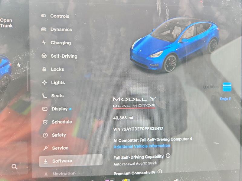 Aukcja sprzedaży 2023 Tesla Model Y, vin: 7SAYGDEF0PF838417, numer aukcji: 62179726