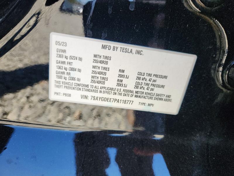 Aukcja sprzedaży 2023 Tesla Model Y, vin: 7SAYGDEE7PA118777, numer aukcji: 61608076