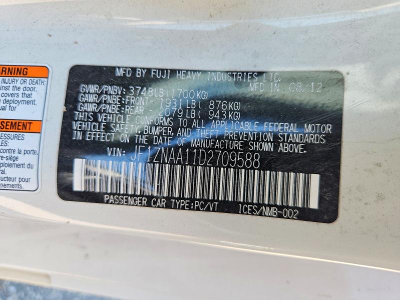 60845436 :رقم المزاد ، JF1ZNAA11D2709588 vin ، 2013 Scion Fr-s مزاد بيع