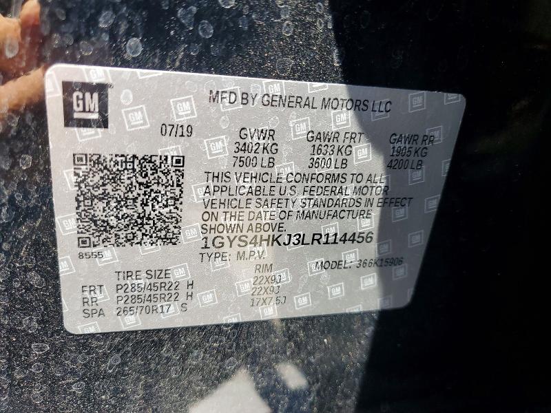Aukcja sprzedaży 2020 Cadillac Escalade, vin: 1GYS4HKJ3LR114456, numer aukcji: 59999436