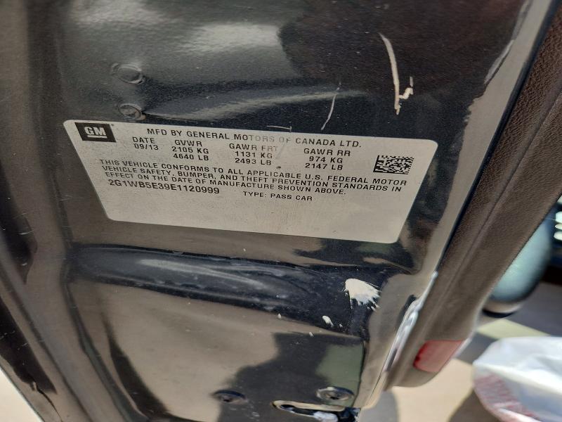 60687786 :رقم المزاد ، 2G1WB5E39E1120999 vin ، 2014 Chevrolet Impala Limited مزاد بيع