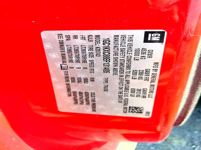 2014 Chevrolet Silverado მანქანა იყიდება აუქციონზე, vin: 1GC1KXC88EF131495, აუქციონის ნომერი: 61115206