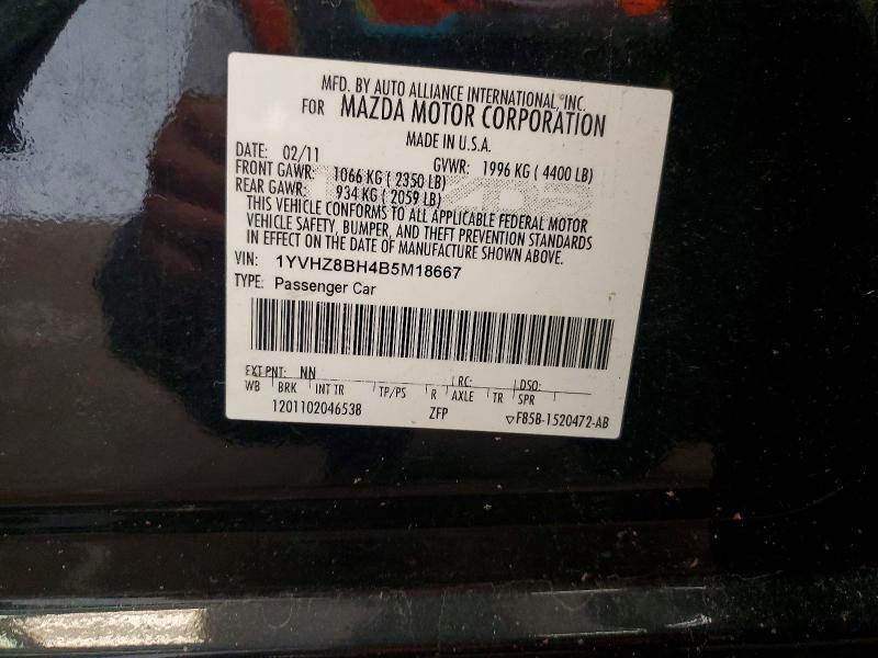 Продаж на аукціоні авто 2011 Mazda 6, vin: 1YVHZ8BH4B5M18667, номер лоту: 60552476