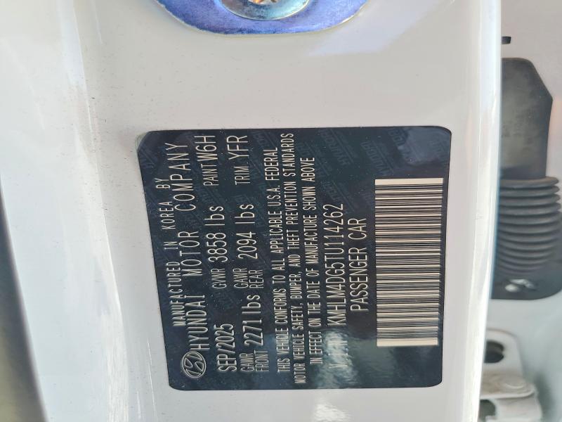 59872036 :رقم المزاد ، KMHLM4DG5TU114262 vin ، 2026 Hyundai Elantra مزاد بيع