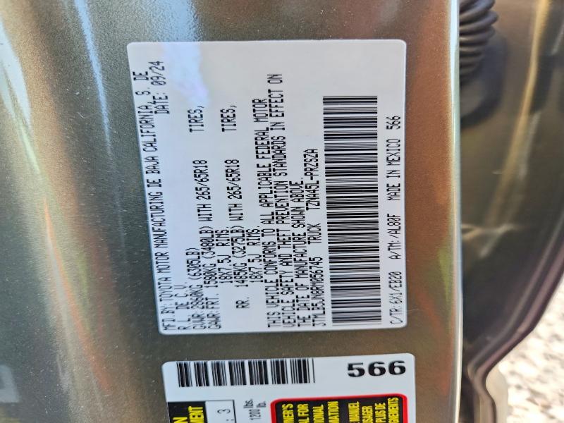 2024 Toyota Tacoma მანქანა იყიდება აუქციონზე, vin: 3TMLB5JN8RM056745, აუქციონის ნომერი: 59994376