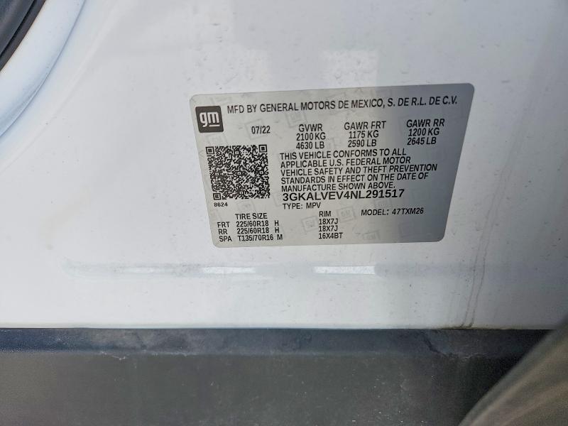 Aukcja sprzedaży 2022 Gmc Terrain, vin: 3GKALVEV4NL291517, numer aukcji: 60579706