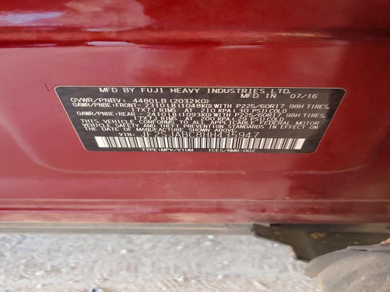 Aukcja sprzedaży 2017 Subaru Forester, vin: JF2SJABC8HH435947, numer aukcji: 60241326