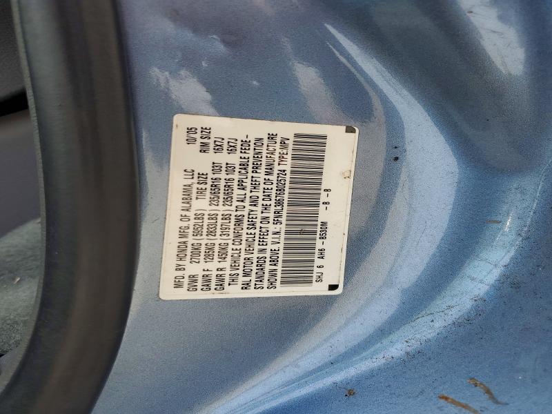 Aukcja sprzedaży 2006 Honda Odyssey, vin: 5FNRL38676B025724, numer aukcji: 61715466