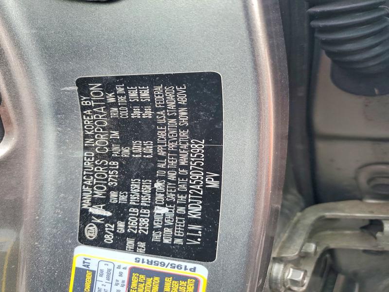 Aukcja sprzedaży 2013 Kia Soul, vin: KNDJT2A59D7515982, numer aukcji: 85634145