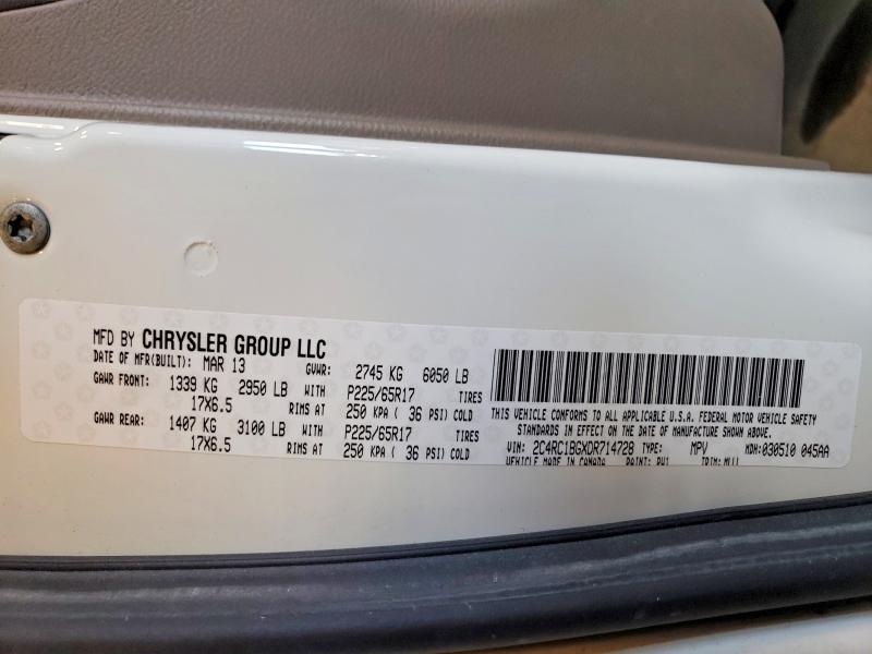 Aukcja sprzedaży 2013 Chrysler Town & Country, vin: 2C4RC1BGXDR714728, numer aukcji: 60413946