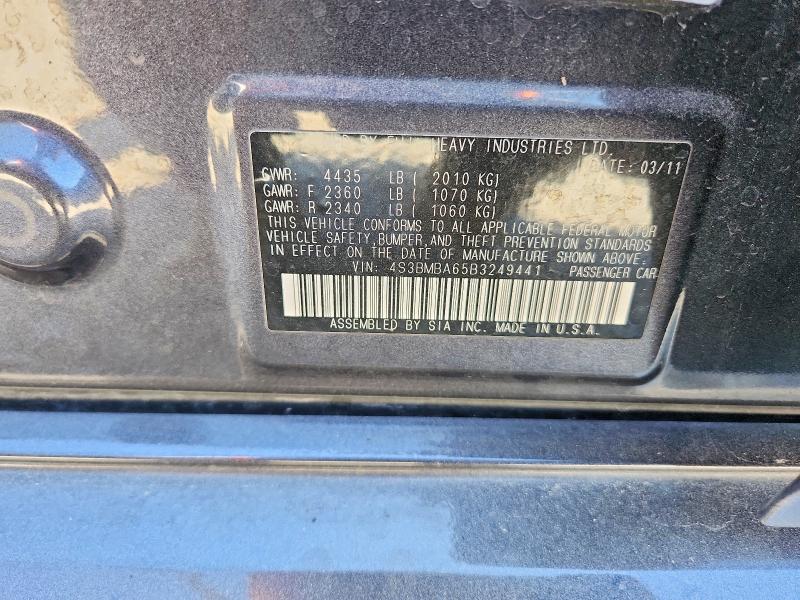 Aukcja sprzedaży 2011 Subaru Legacy, vin: 4S3BMBA65B3249441, numer aukcji: 60452636