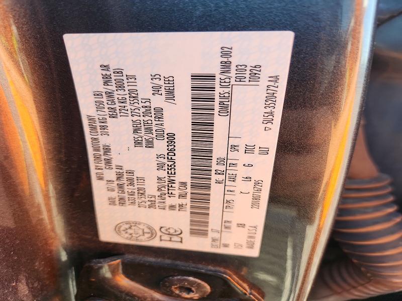 Продаж на аукціоні авто 2018 Ford F150, vin: 1FTFW1E55JFD63900, номер лоту: 61588066