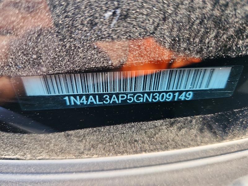 57597866 :رقم المزاد ، 1N4AL3AP5GN309149 vin ، 2016 Nissan Altima مزاد بيع