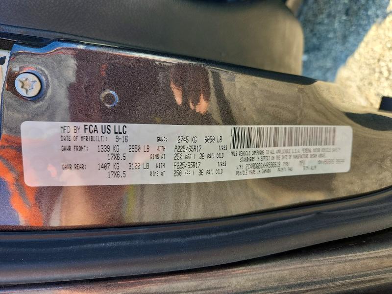 Aukcja sprzedaży 2017 Dodge Grand Caravan, vin: 2C4RDGEGXHR596519, numer aukcji: 59971616