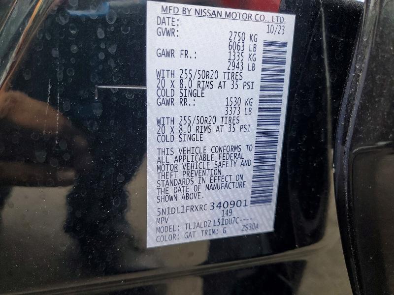 Продаж на аукціоні авто 2024 Infiniti Qx60, vin: 5N1DL1FRXRC340901, номер лоту: 60370826