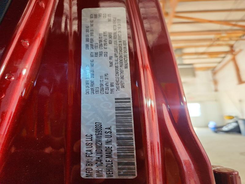 2021 Jeep Wrangler Unlimited მანქანა იყიდება აუქციონზე, vin: 1C4HJXDM2MW698037, აუქციონის ნომერი: 59258356