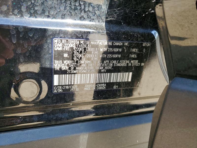 Продаж на аукціоні авто 2024 Toyota Rav4, vin: 2T3UWRFV5RW235395, номер лоту: 58616286