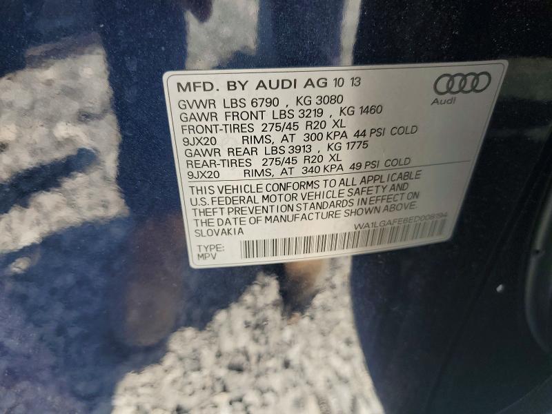 Aukcja sprzedaży 2014 Audi Q7, vin: WA1LGAFE6ED008194, numer aukcji: 60390086
