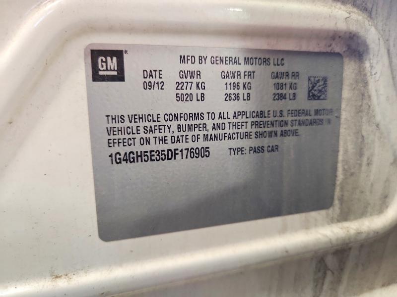 Продажа на аукционе авто 2013 Buick Lacrosse, vin: 1G4GH5E35DF176905, номер лота: 61780306