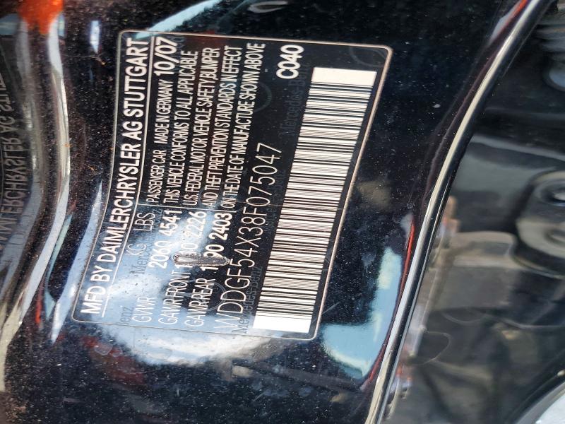 79134145 :رقم المزاد ، WDDGF54X38F075047 vin ، 2008 Mercedes-benz C مزاد بيع