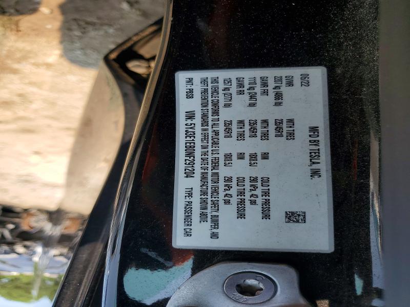 Aukcja sprzedaży 2022 Tesla Model 3, vin: 5YJ3E1EB0NF291204, numer aukcji: 63209556