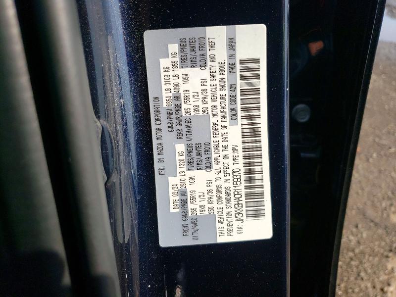 Продаж на аукціоні авто 2024 Mazda Cx-90, vin: JM3KKBHA0R1159370, номер лоту: 59155966
