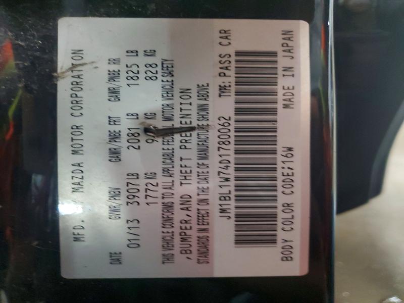 60392216 :رقم المزاد ، JM1BL1W74D1780062 vin ، 2013 Mazda 3 مزاد بيع