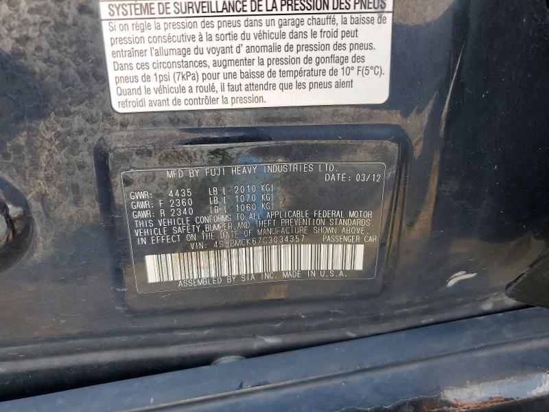 Продажа на аукционе авто 2012 Subaru Legacy, vin: 4S3BMCK67C3034357, номер лота: 61623006