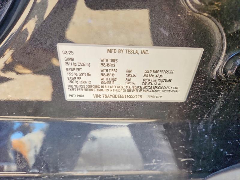 Aukcja sprzedaży 2026 Tesla Model Y, vin: 7SAYGDEE5TF333118, numer aukcji: 60156486