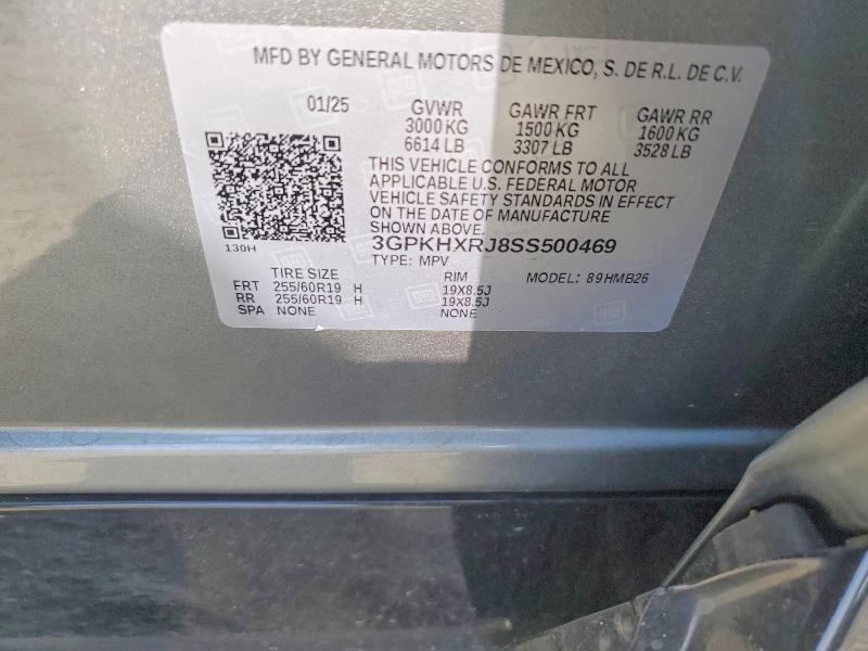 59556236 :رقم المزاد ، 3GPKHXRJ8SS500469 vin ، 2025 Honda Prologue مزاد بيع