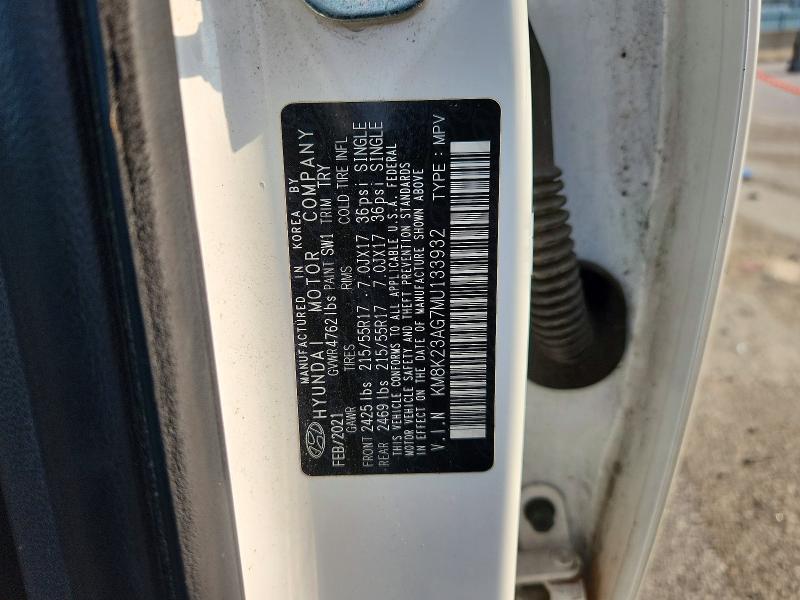 Aukcja sprzedaży 2021 Hyundai Kona, vin: KM8K23AG7MU133932, numer aukcji: 62592696