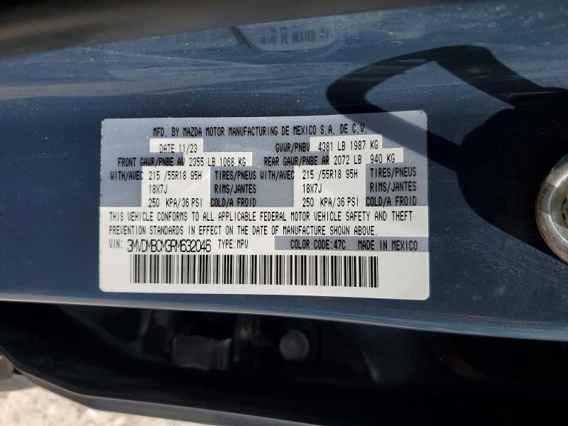2024 Mazda Cx-30 მანქანა იყიდება აუქციონზე, vin: 3MVDMBCM3RM632046, აუქციონის ნომერი: 59385116