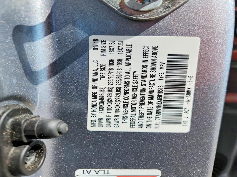 Продажа на аукционе авто 2018 Honda Cr-v, vin: 7FARW1H8XJE018518, номер лота: 62460086