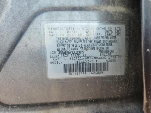 Продаж на аукціоні авто 2018 Nissan Sentra, vin: 3N1AB7AP1JL621029, номер лоту: 61168866