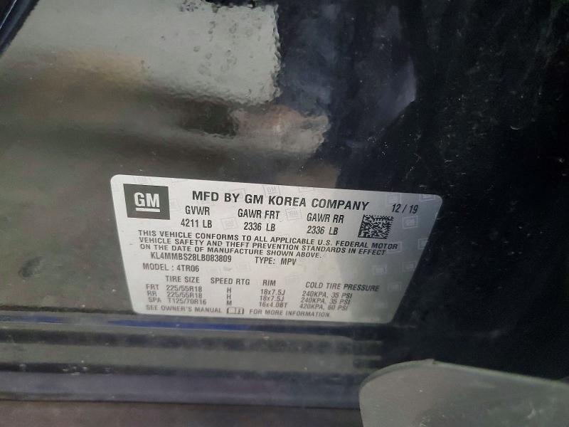 Aukcja sprzedaży 2020 Buick Encore Gx, vin: KL4MMBS28LB083809, numer aukcji: 59844426